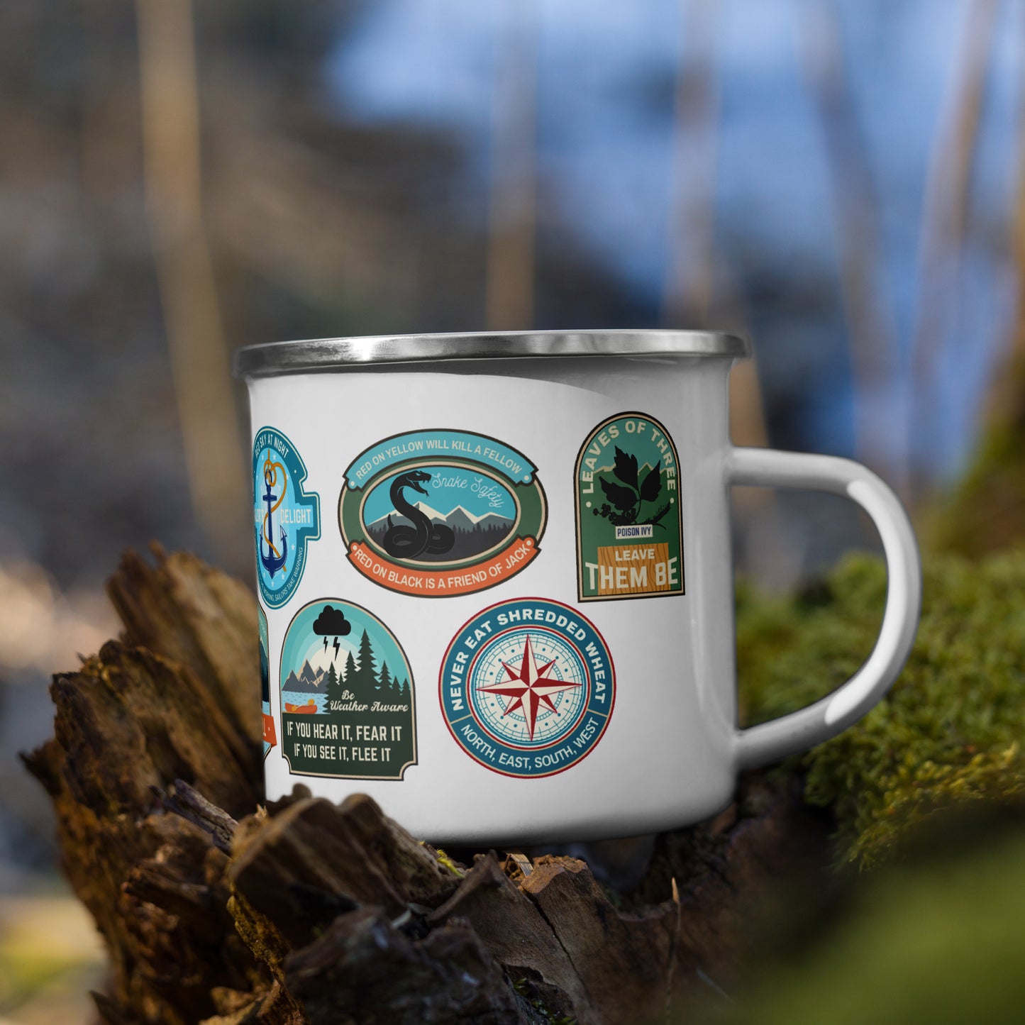 How to Stay Alive Enamel Mug