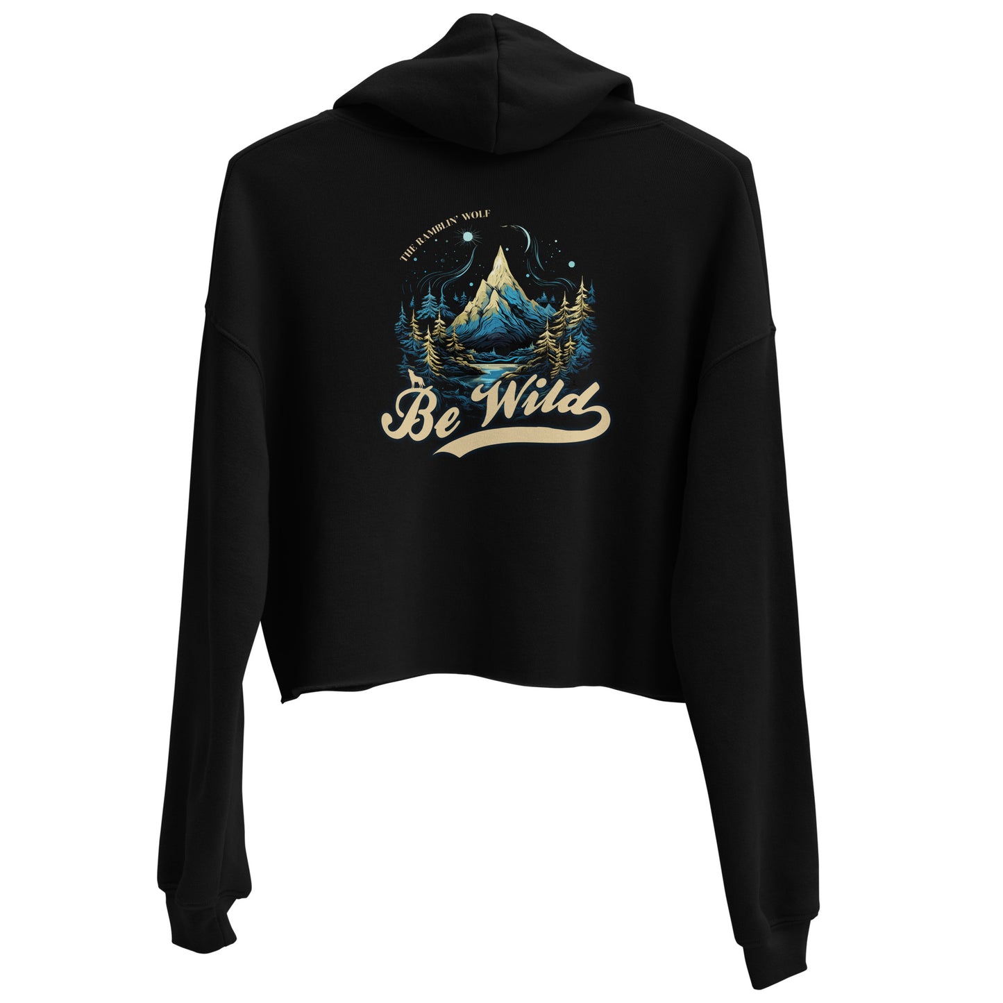 Be Wild Crop Hoodie