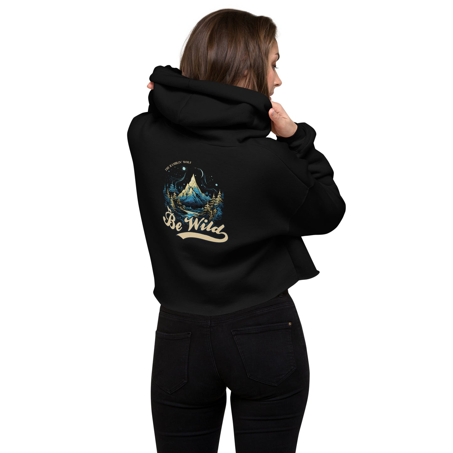 Be Wild Crop Hoodie