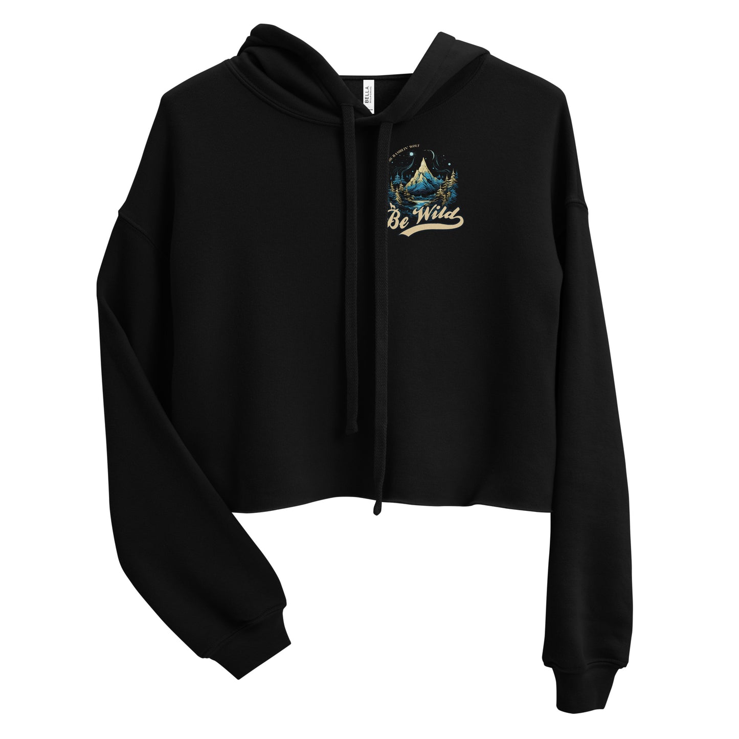 Be Wild Crop Hoodie