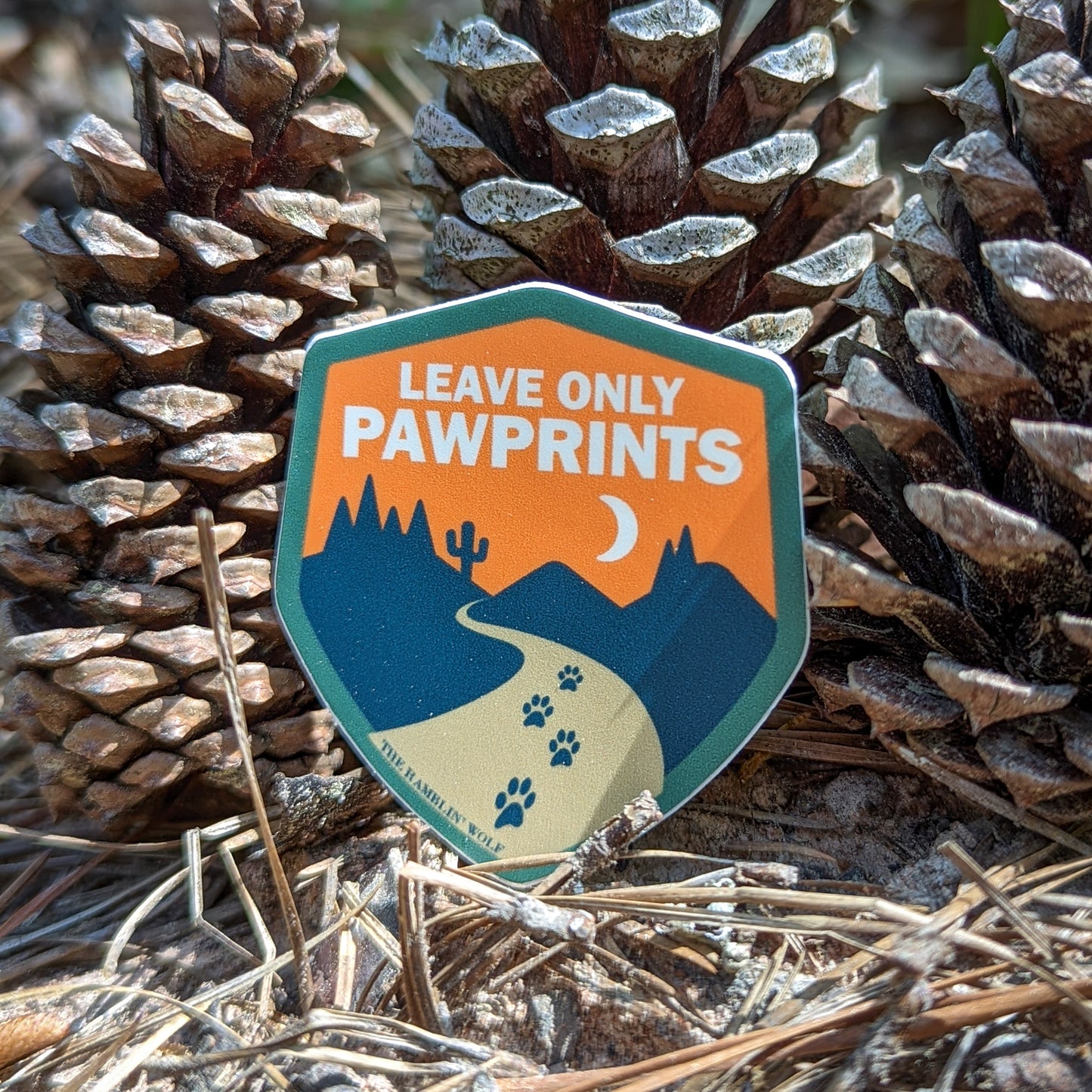 Leave Only Pawprints Sticker
