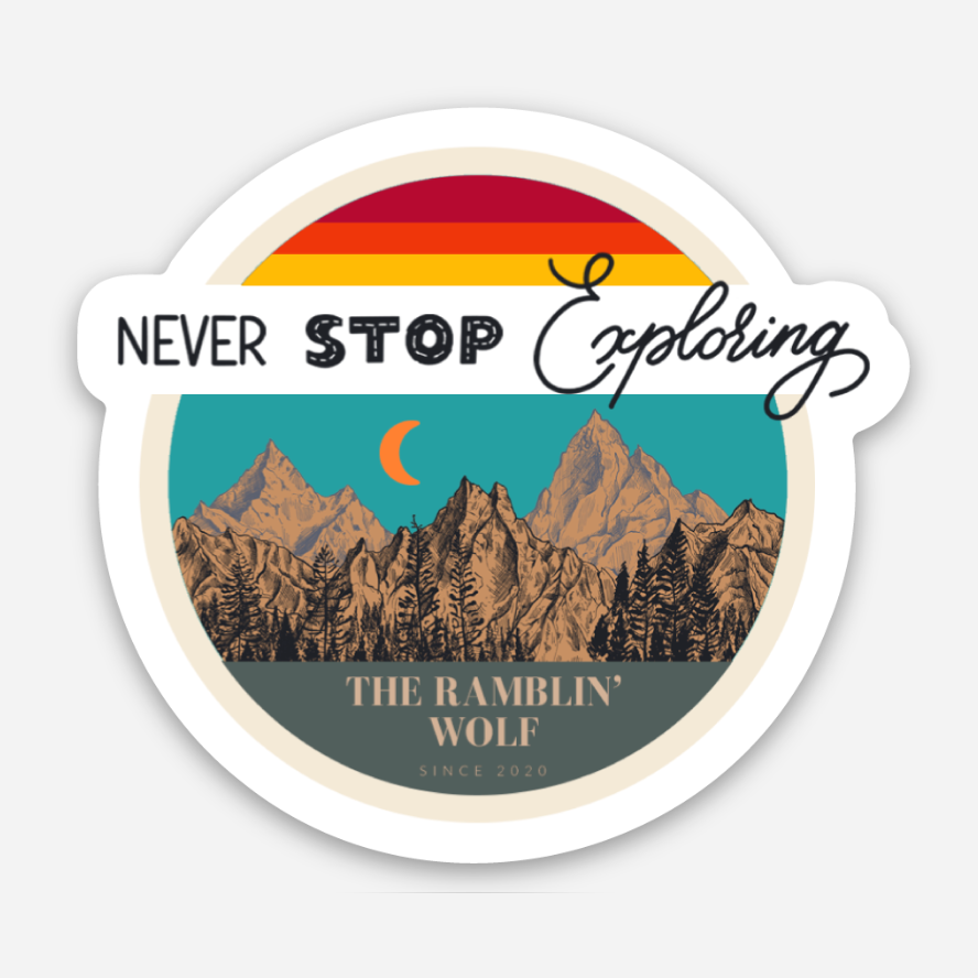 Never Stop Exploring Sticker