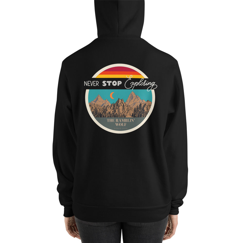 Never Stop Exploring Hoodie