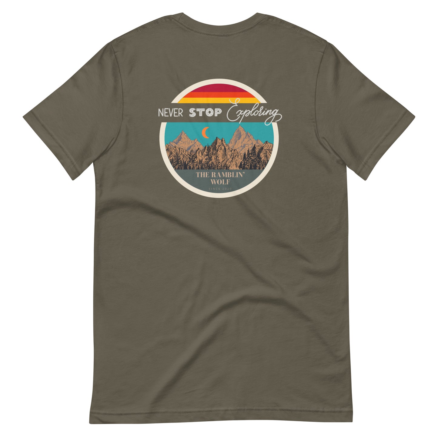 Never Stop Exploring Unisex Tee