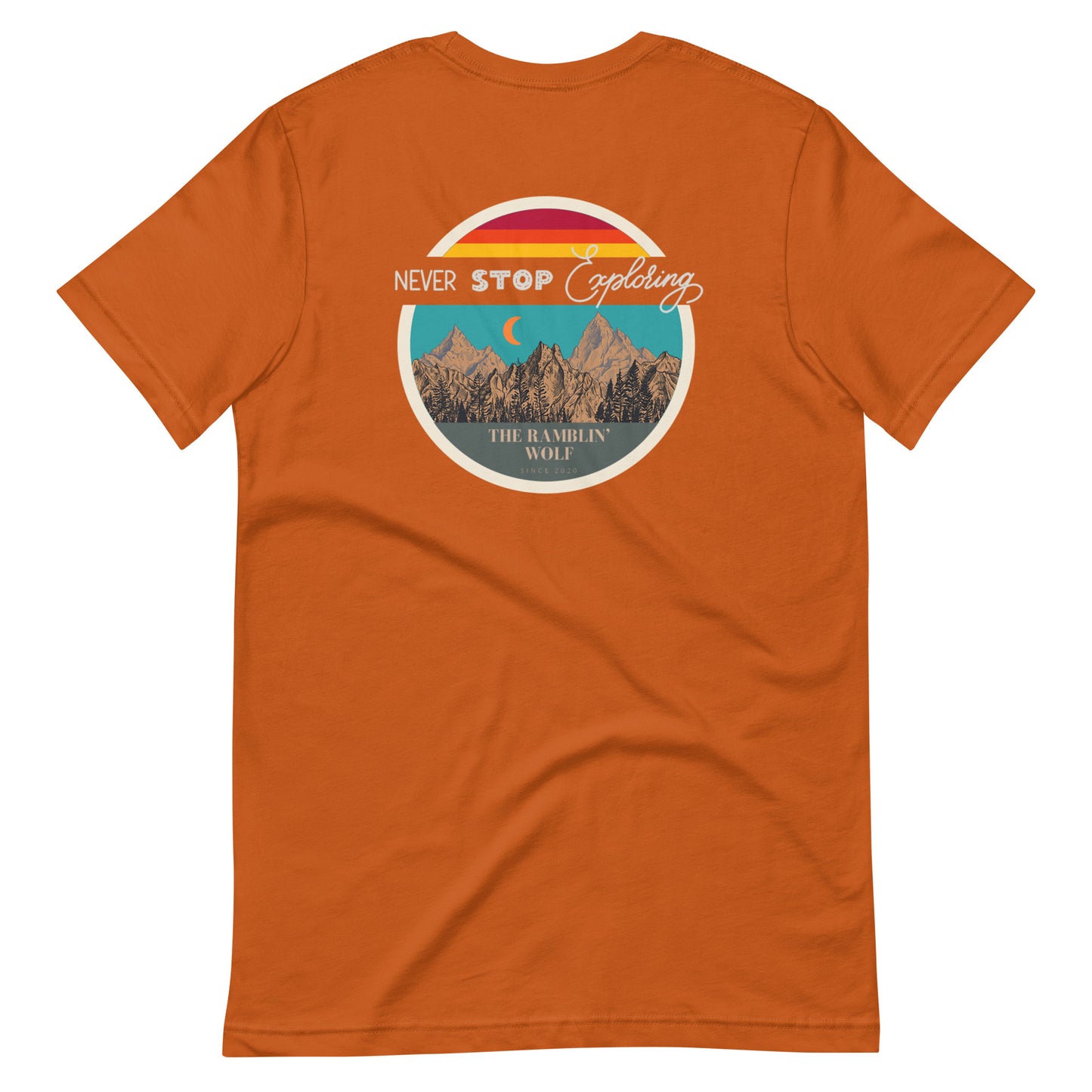 Never Stop Exploring Unisex Tee