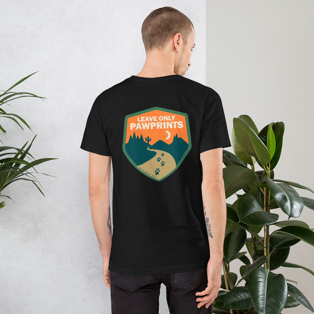 Leave Only Pawprints Unisex Tee