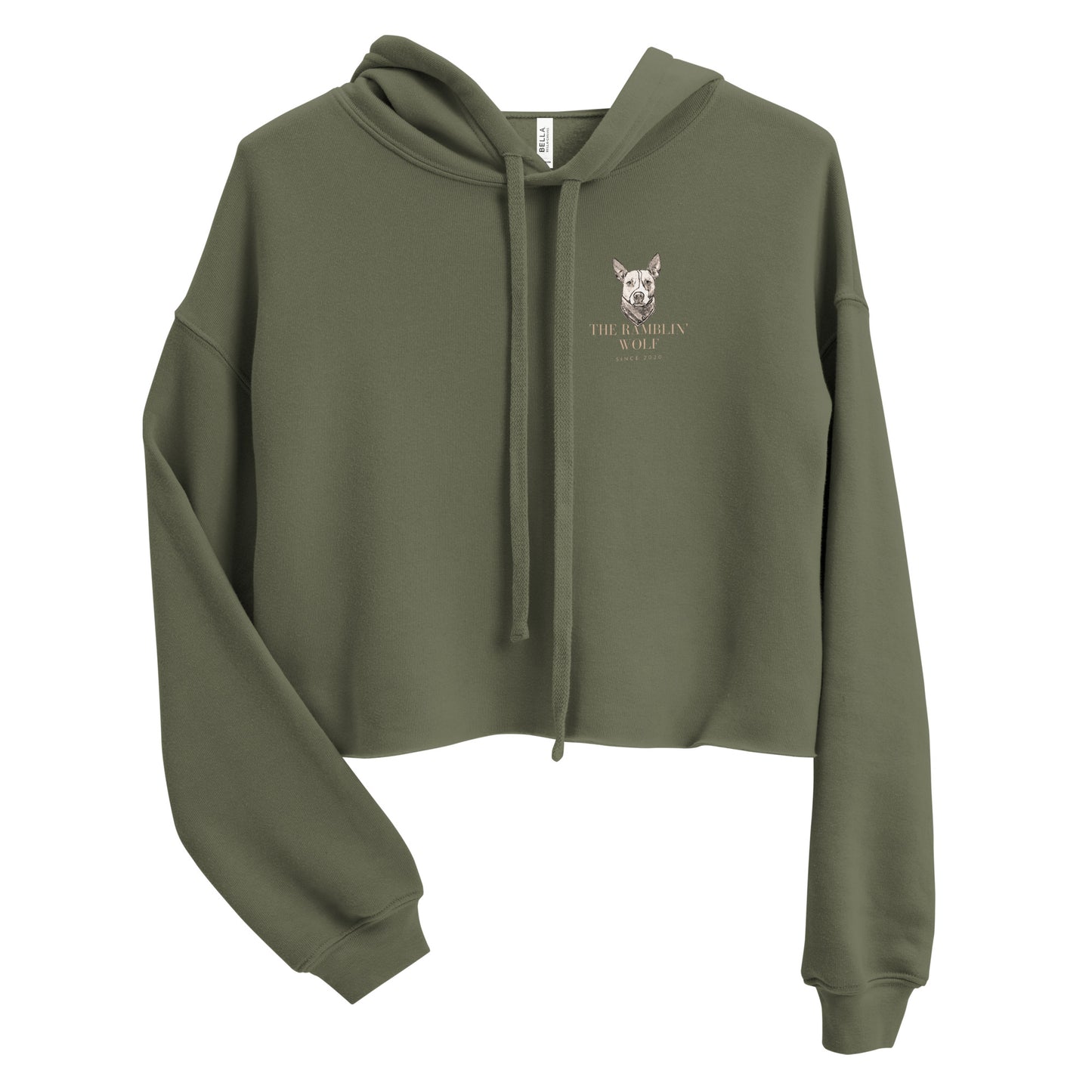 Leave Only Pawprints Crop Hoodie