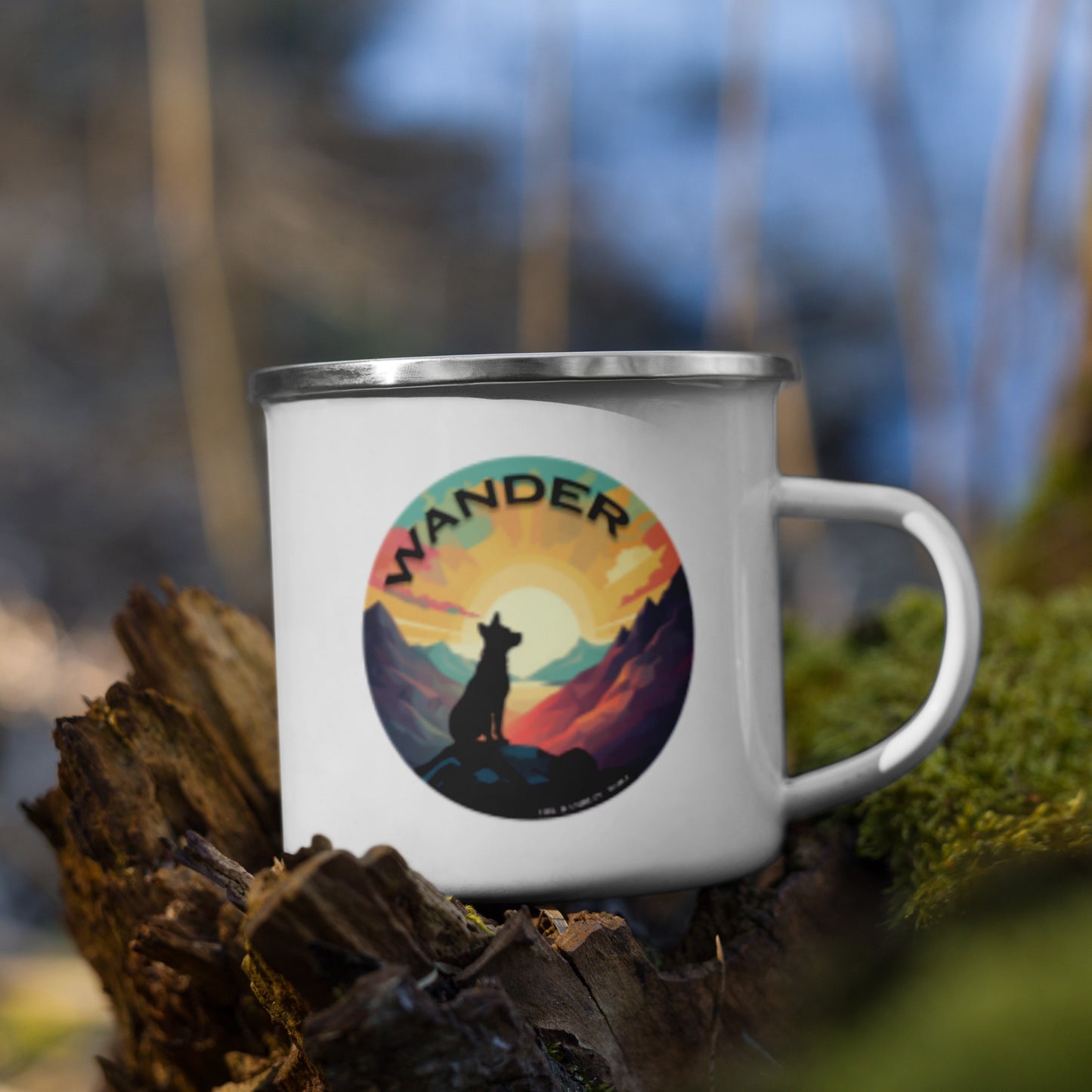 Wander Enamel Mug