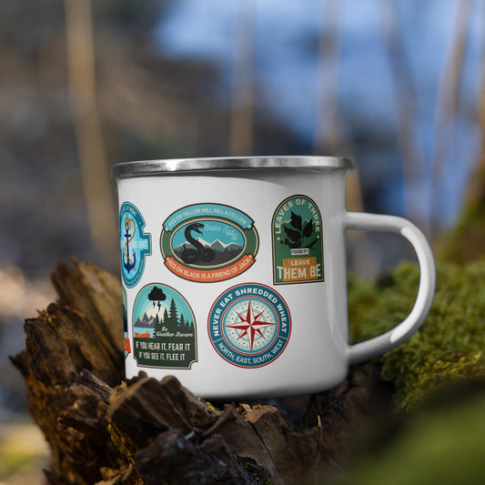 How to Stay Alive Enamel Mug