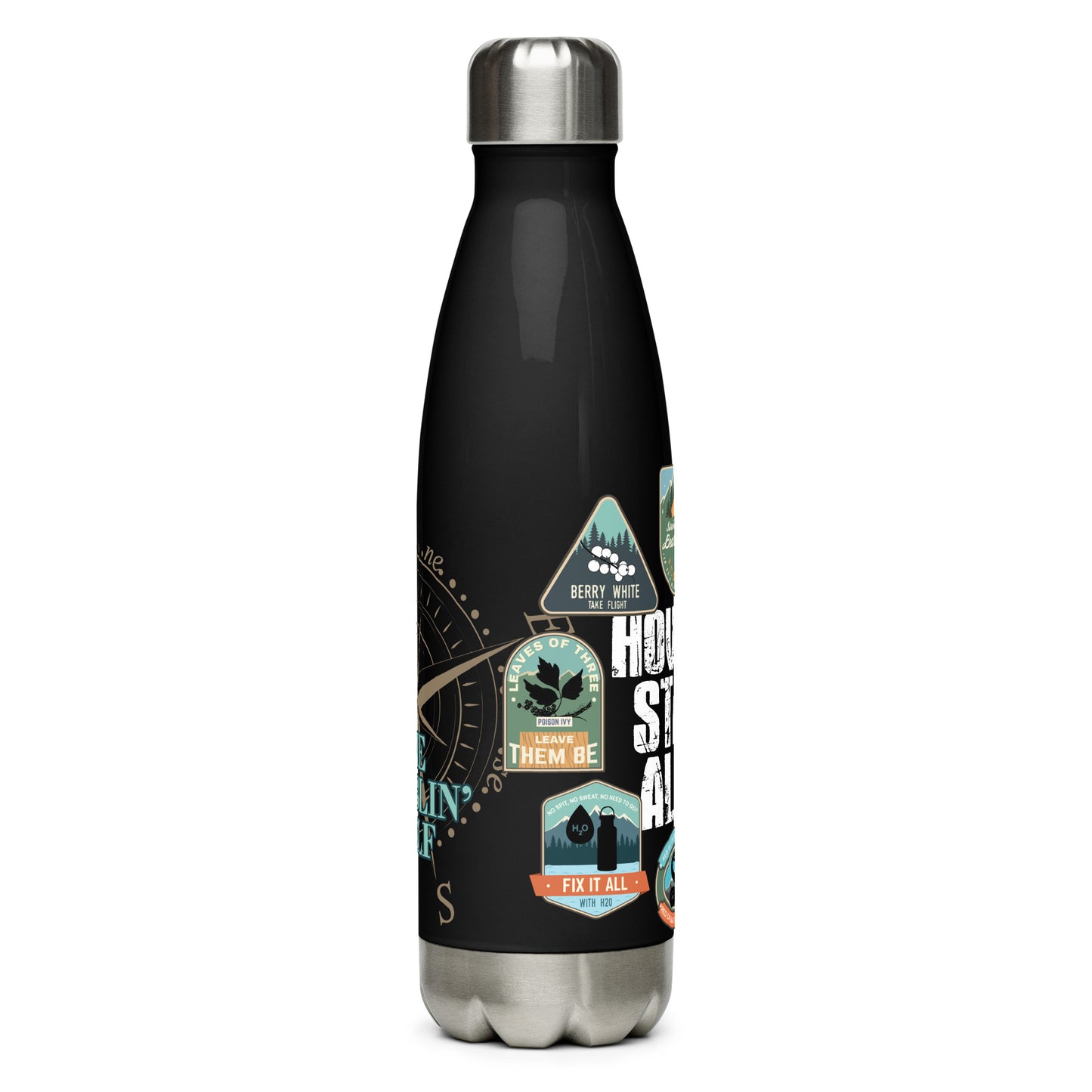 How to Stay Alive Stainless Steel Water Bottle