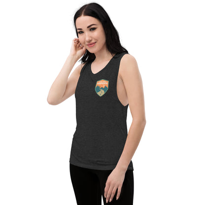 Leave Only Pawprints Muscle Tank