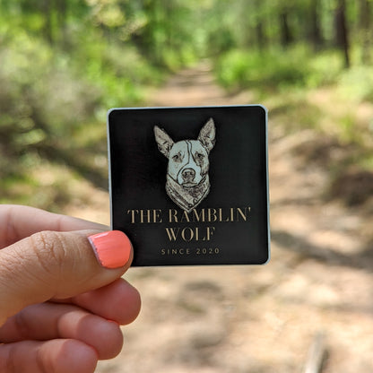 The Ramblin' Wolf Logo Sticker